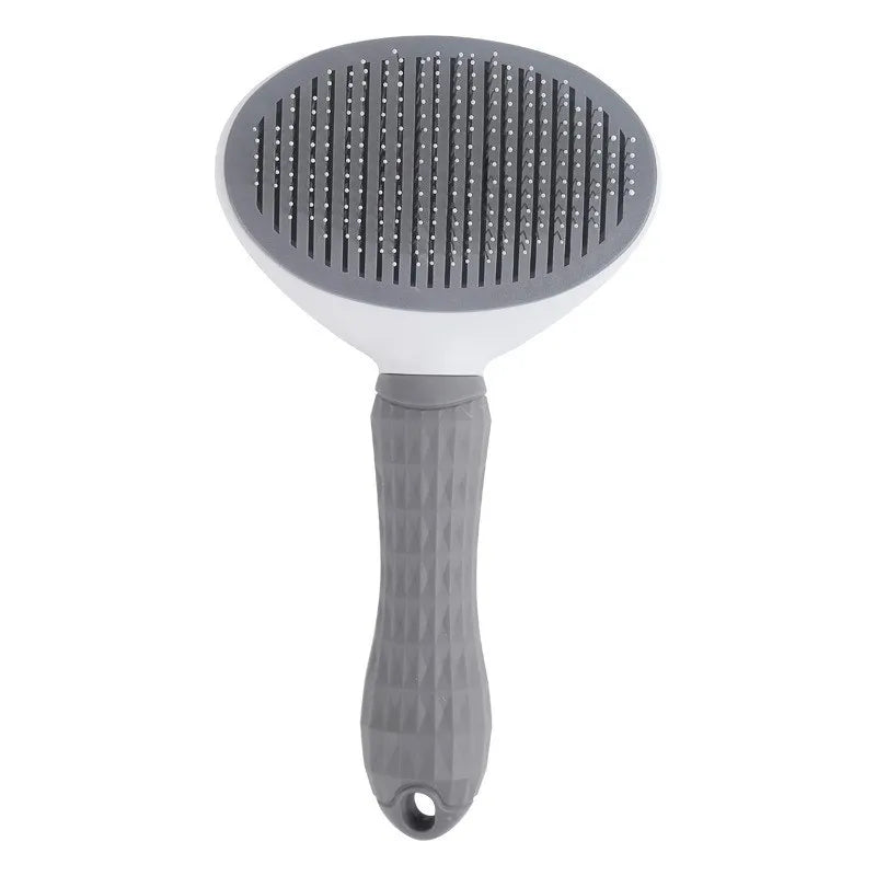 Brosse autonettoyante pour chien et chat – retire poils morts et nœuds