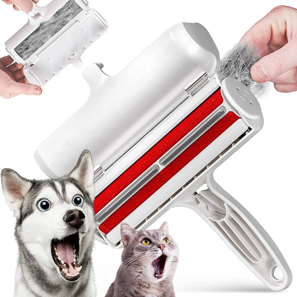 Rouleau anti-poils pour chien et chat – nettoyage des meubles, du canapé et des vêtements