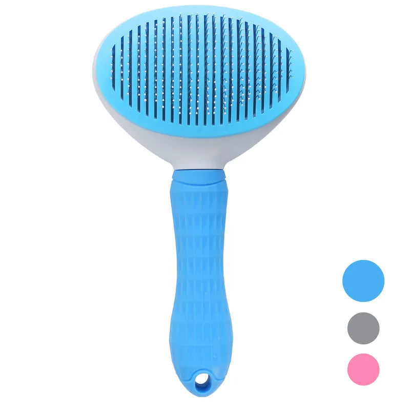 Brosse autonettoyante pour chien et chat – retire poils morts et nœuds