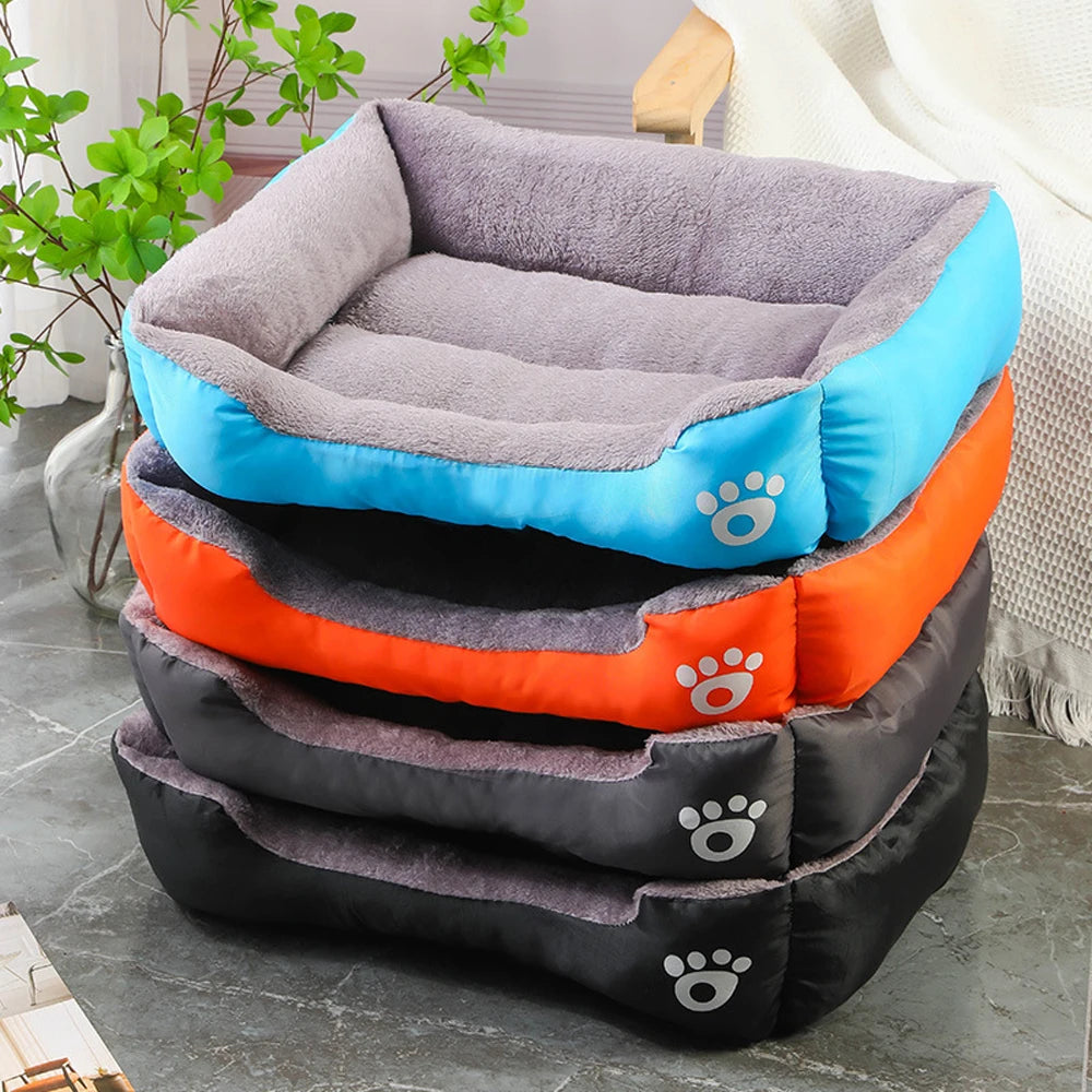 Panier canapé moelleux pour chien et chat – coussin chaud et lavable