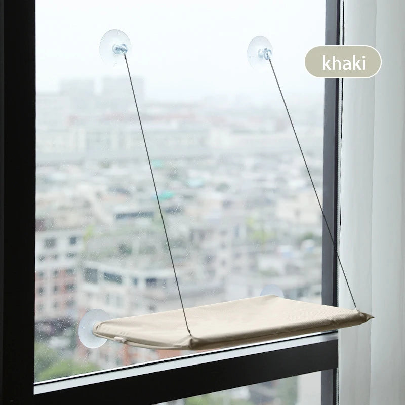 Hamac de fenêtre pour chat à ventouses – lit suspendu confortable, jusqu'à 20 kg