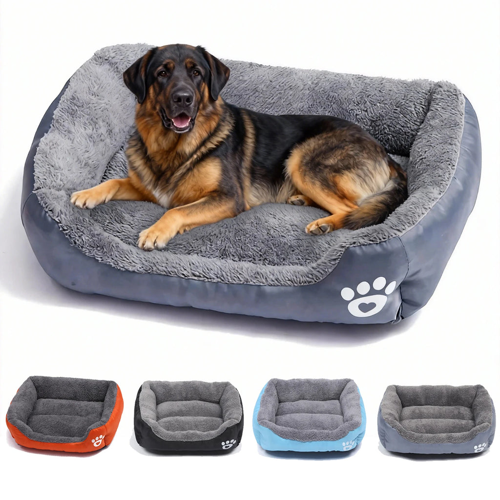 Panier canapé moelleux pour chien et chat – coussin chaud et lavable