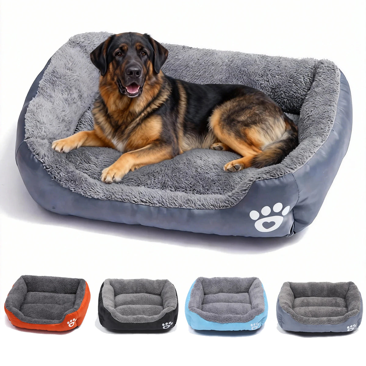 Panier canapé moelleux pour chien et chat – coussin chaud et lavable
