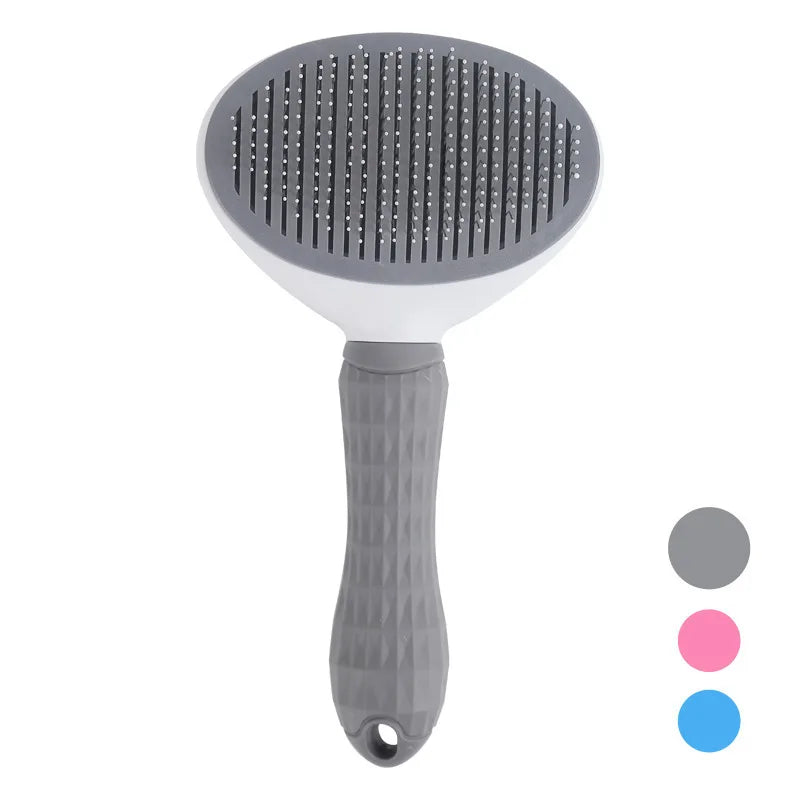 Brosse autonettoyante pour chien et chat – retire poils morts et nœuds