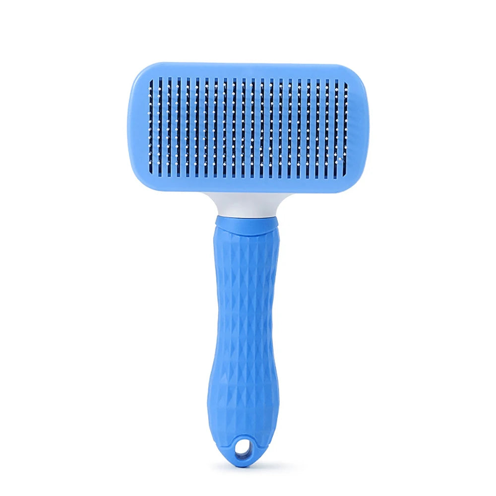 Brosse autonettoyante pour chien et chat – retire poils morts et nœuds