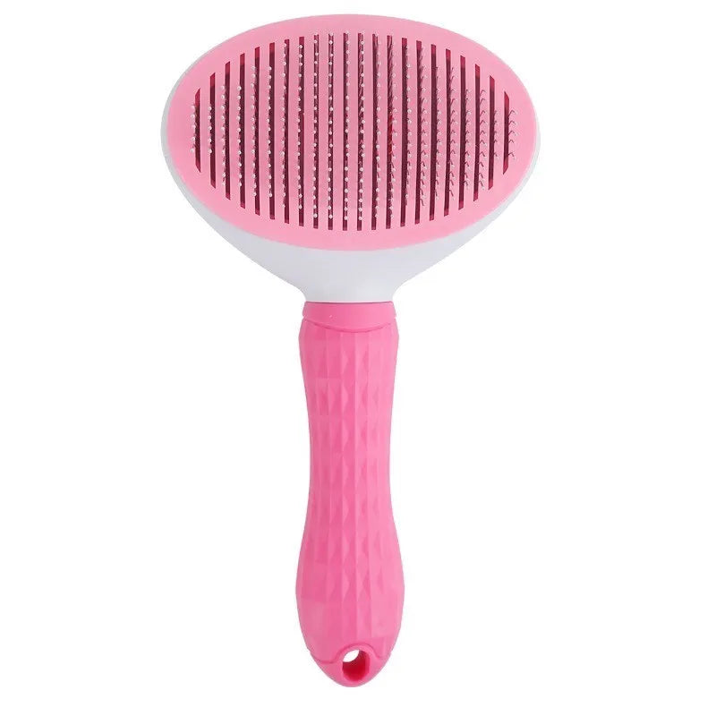 Brosse autonettoyante pour chien et chat – retire poils morts et nœuds